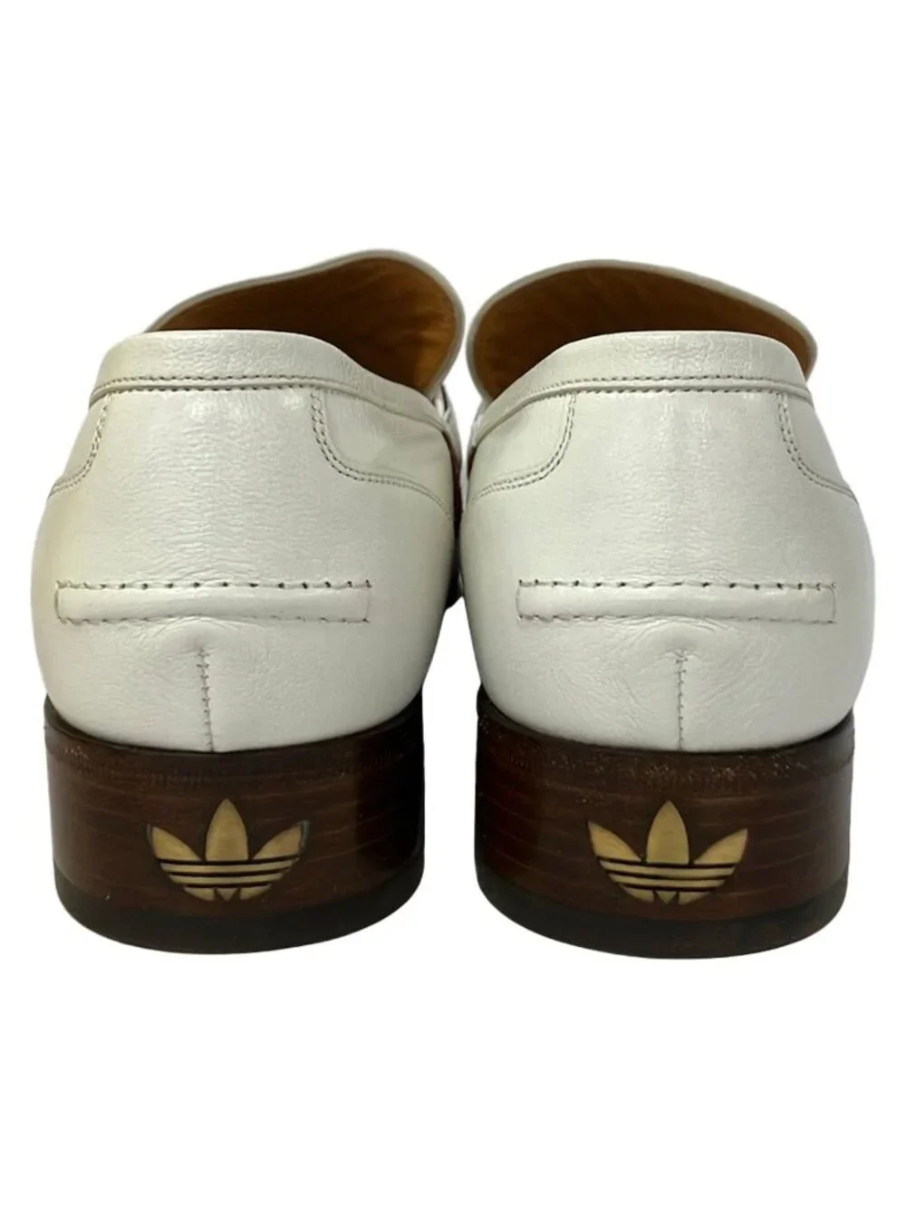 Gucci Loafers 10 3 Stripe Horsebit Ivory Red Multi Leather